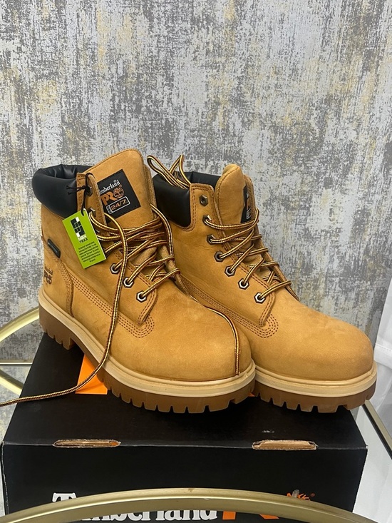 Brand New Timberland Wheat Waterproof Work Boots - Picture 2 of 4